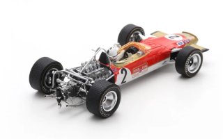 LOTUS 49B N°2 4th GP Monaco 1969 Richard Attwood