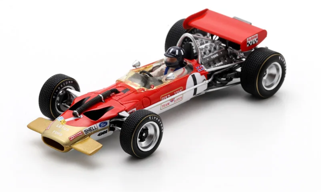 LOTUS 49B N°1 4th GP Allemagne 1969 Graham Hill