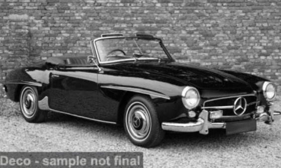 Mercedes 190 SL (W121), noir, 1955, 1:18
