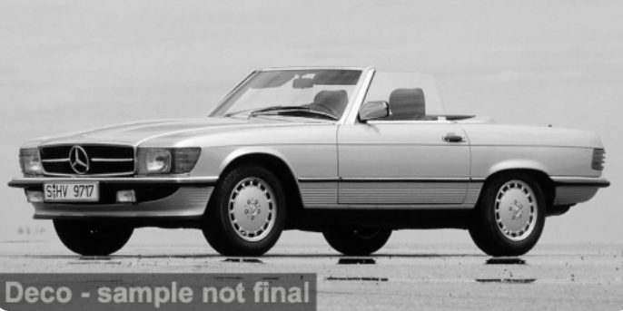 Mercedes 450 SL (R 107), silber, 1985, 1:18