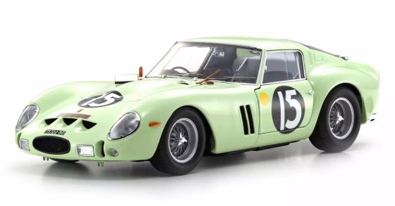 Ferrari 250 GTO 1962 Goodwood Tourist Trophy Lichtgroen Nr. 15 1:18
