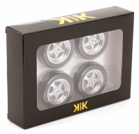 SET 4X WHEELS AND SPEEDLINE RIMS FOR PORSCHE 911 964 RS COUPE 1992 - BLACK CHROME