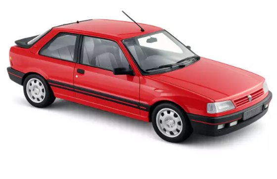 Peugeot 309 GTi 1987 Vallelunga Rouge 1:18