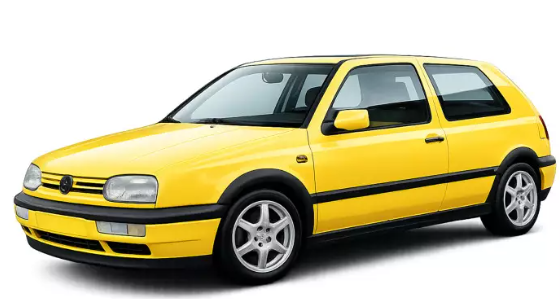 VW Golf GTI Kleurenconcept 1994 Geel 1:18