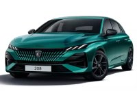 Peugeot 308 GT Hybride 2026 Blauw Lagoa 1:43