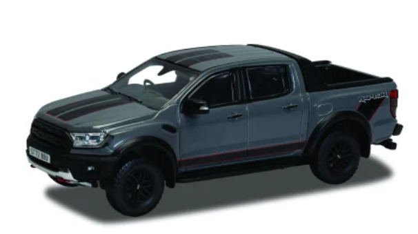 Ford Ranger Raptor, donkergrijs/zwart, 1:43