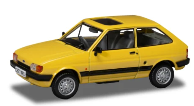 Ford Fiesta MK II, geel, 1:43