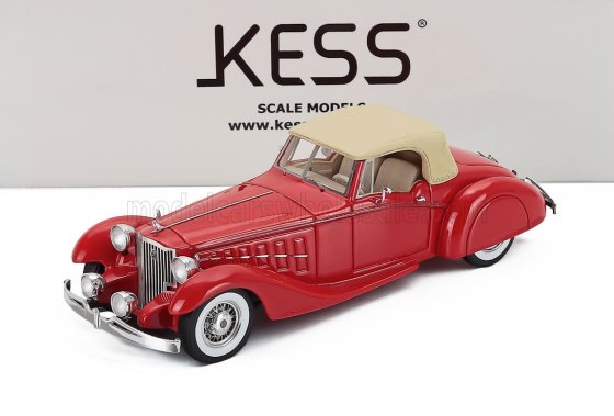 PACKARD - BAYLIFF 1107 ROADSTER CLOSED 1949 - RED BEIGE