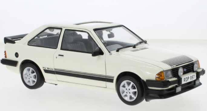 Ford Escort MKIII RS 1600i, wit, RHD, 1984