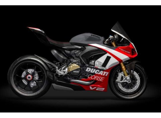 Ducati Panigale V2 Superquadro Final Edition 1/4 schaalmodel door Pocher