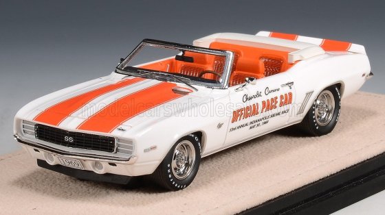 CHEVROLET - CAMARO SS CABRIOLET OFFICAL PACE CAR 53th INDIANAPOLIS 500 MILE RACE 1969 - WHITE ORANGE