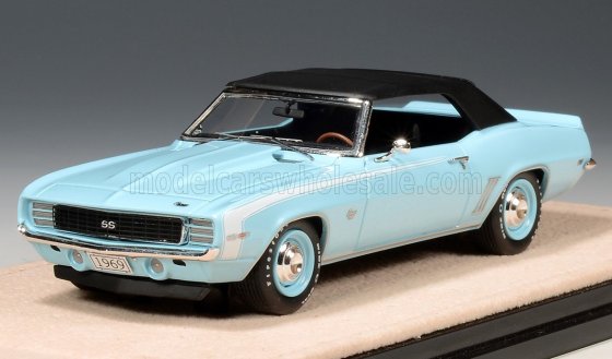 CHEVROLET - CAMARO SS/RS CABRIOLET CLOSED 1969 - LIGHT BLUE BLACK