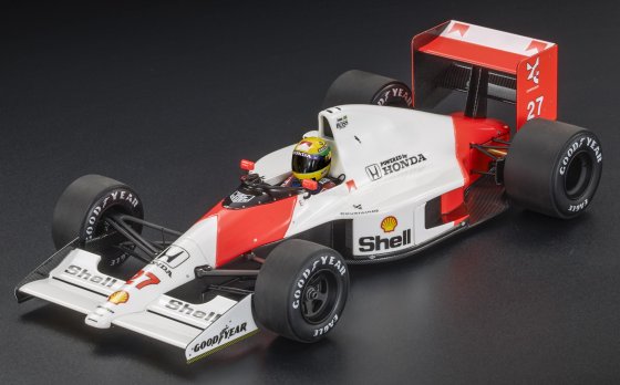 McLAREN - F1 MP4/5B N 27 WORLD CHAMPION WINNER ITALY MONZA GP (with pilot figure) 1990 AYRTON SENNA