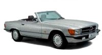 Mercedes 450 SL (R 107), silber, 1985, 1:18