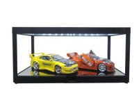 Vitrine zwart met LED verlichting