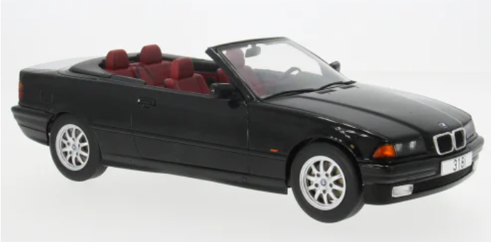 BMW 3er (E36) Cabriolet, zwart, 1996