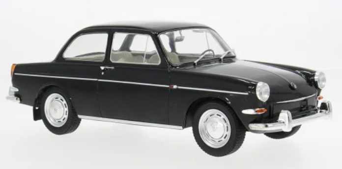 VW 1500 S (Typ 3), zwart, 1963,
