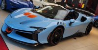 Ferrari SF90 XX Spider Azzurro La Plata - Orange