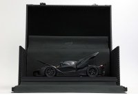Ferrari LaFerrari 2012 apribile diecast - Matt black cofanetto - base carbonio - vitrine inclus