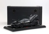 Ferrari LaFerrari 2012 apribile diecast - Matt black cofanetto - base carbonio - vitrine inclus