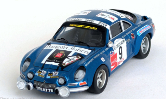 Alpine A110, Rally Ypres, 1974, #9, M.Nusbaumer/L.