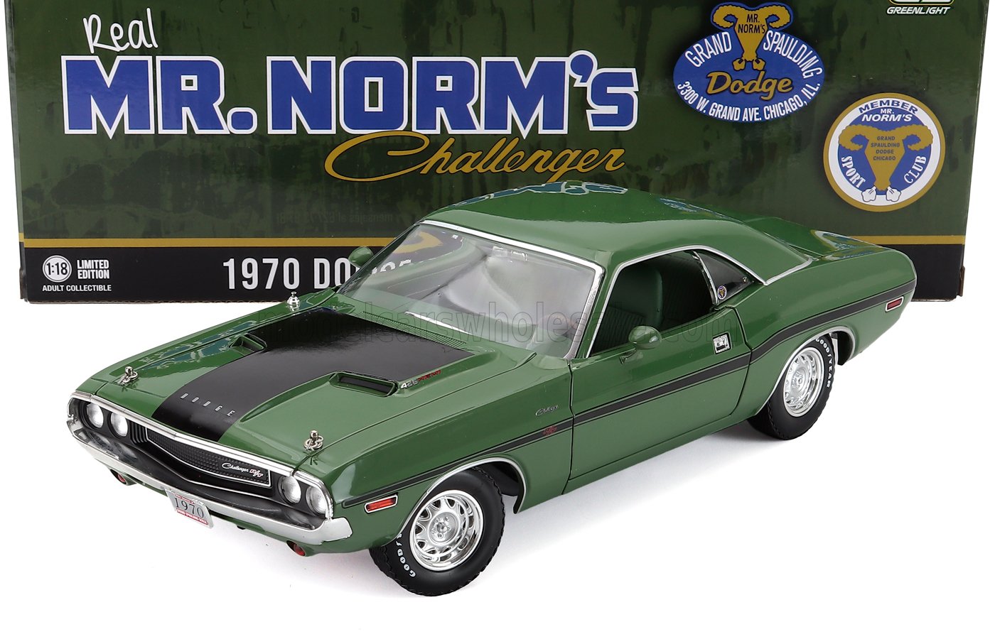 DODGE - CHALLENGER R/T HEMI COUPE 1970 - GREEN