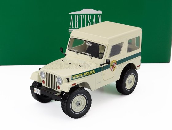 JEEP - CJ-5 MARYLAND STATE POLICE 1983 - BEIGE GREEN