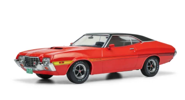 Ford Gran Torino Sport, rood/zwart, 1972, 1:18