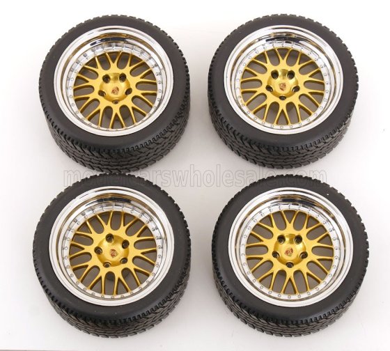 4X WHEELS AND BBS RIMS FOR PORSCHE 911 993 GT2 COUPE 1996 - BLACK CHROME GOLD