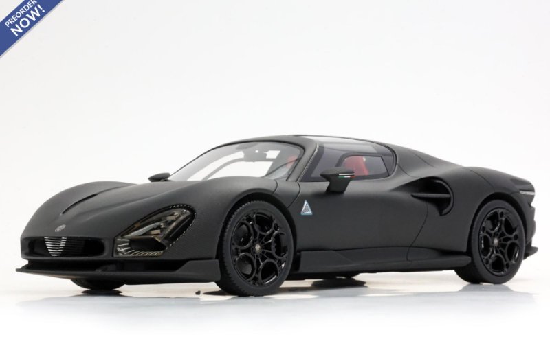 Alfa Romeo 33 Stradale Matt carbon e base rossa