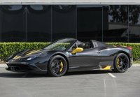 Ferrari 458 Speciale A spider New Black Daytona con strisce gialle
