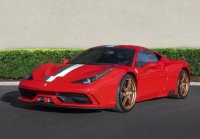 Ferrari 458 Speciale Rosso Corsa con bandiera italiana