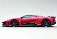 Ferrari F80 Rosso Magma Matt con dettagli giallo