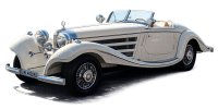 MERCEDES BENZ - 500K SPEZIAL ROADSTER CABRIOLET OPEN 1935 - WHITE