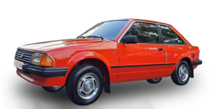 Ford Escort Mark III Ghia, rot, 1983, 1:18