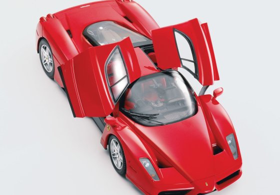 Ferrari Enzo diecast apribile Rosso Corsa - Silver wheels - Luxury pack