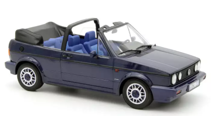 VW GOLF CABRIOLET QUARTETT 1992 INCA BLUE