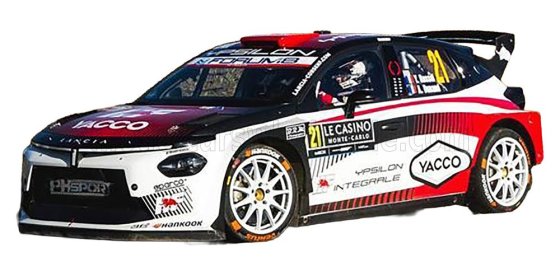 LANCIA Ypsilon HF N°21 LANCIA CORSE HF Rallye Monte Carlo 2026 Rossel-Dunand