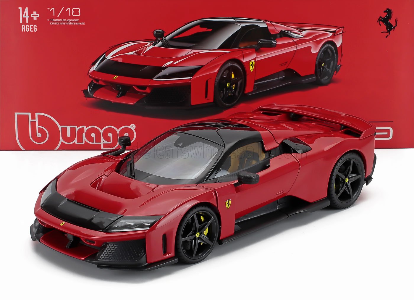 FERRARI - F80 2024 - BLACK WHEELS - ROSSO CORSA - 