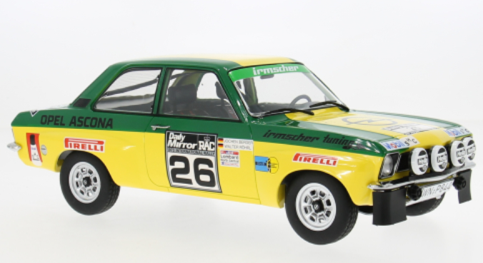 Opel Ascona A, RAC Rally, 1973, #26, W.Röhrl/J.Be