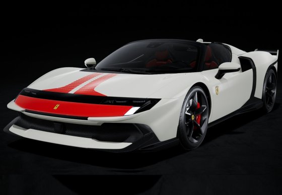 Ferrari 849 Testarossa Spider Assetto Fiorano Bianco Italia e striscia rossa