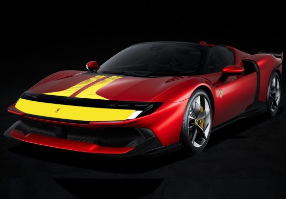Ferrari 849 Testarossa Spider Assetto Fiorano Rosso Magma e striscia gialla