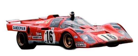 FERRARI - 512M 5.0L V12 TEAM DAVID PIPER RACING N 16 4th 24h LE MANS 1971 CHRIS CRAFT - DAVID WIER