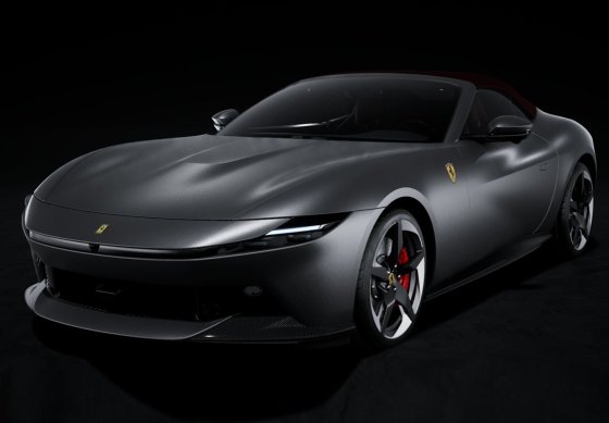 Ferrari Amalfi spider Grigio Silverstone matt
