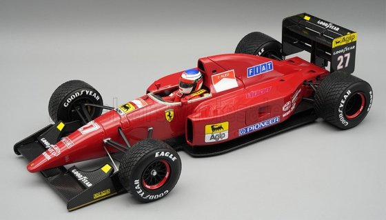 FERRARI - F1 F92A TEAM SCUDERIA FERRARI SPA N 27 SPAIN GP WITH RAIN TIRES (with pilot figure) 1992 JEAN ALESI