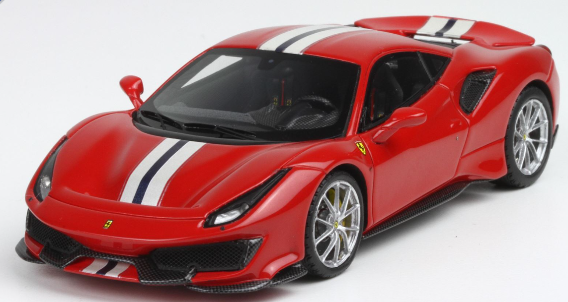 Ferrari 488 Pista Rosso Corsa metallizzato con str