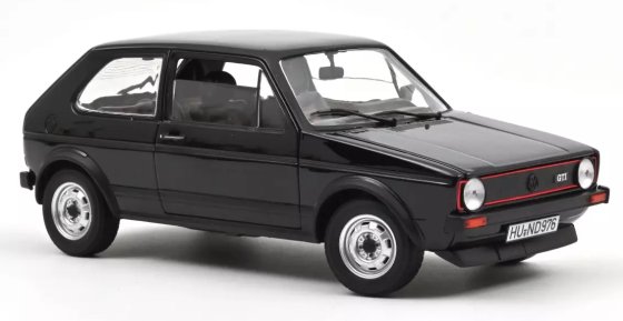 VW Golf GTI 1976 Noir 1:18