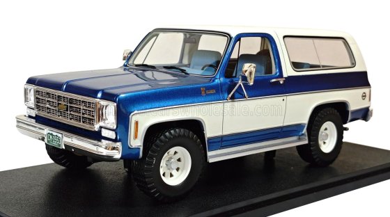 CHEVROLET - BLAZER K5 4x4 1978 - BLUE MET WHITE