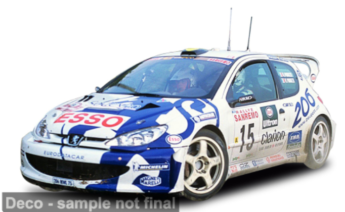 Peugeot 206 WRC, Rally San Remo, 1999, #15, G.Pani