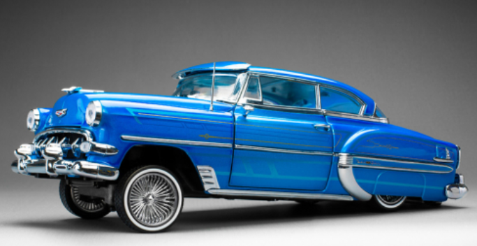 Chevrolet Bel Air Hardtop, blau, 1954, 1:18